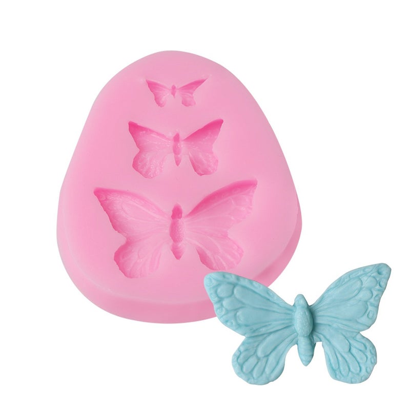 Delidge Silicone Butterfly Mold for Chololate Butterfly Fondant Candy Molds Cake Baking Mold For Homemade Cake DIY - Image 1